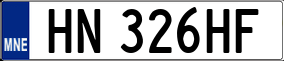 Trailer License Plate